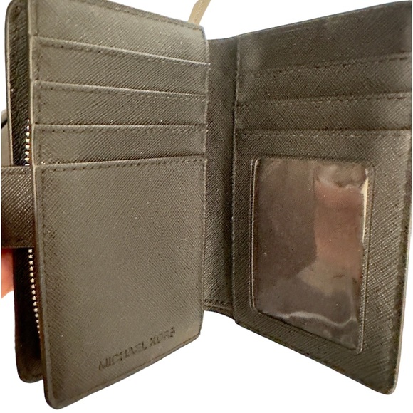 Michael Kors Wallet Card Holder Leather Jet Set NEW - Picture 4 of 4